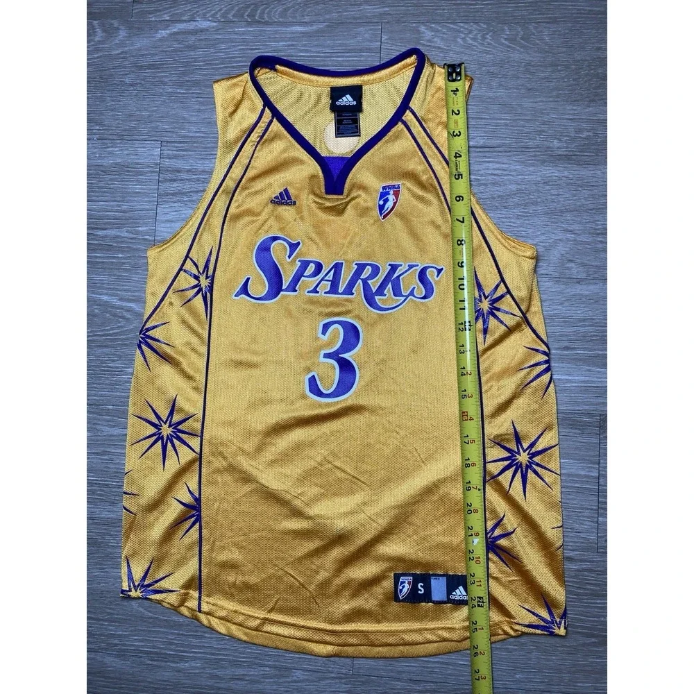 Authentic Y2K Adidas WNBA Los Angeles Sparks Candace Parker Jersey Size SMALL